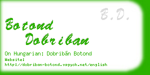 botond dobriban business card